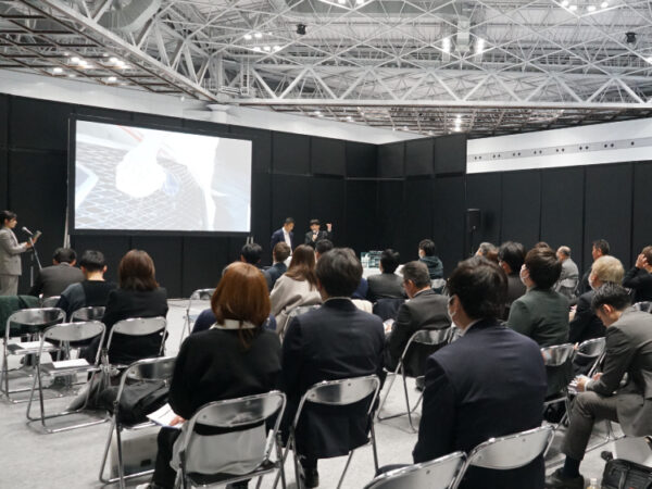 BVEの森川社長が東京ビックサイトで開催された「国際オートアフターマーケットEXPO2024」でセミナー登壇